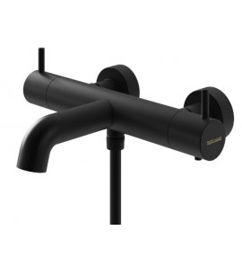  KOHLMAN Axel Bateria wannowo-prysznicowa termostatyczna natynkowa czarny mat QW710AB