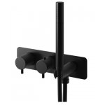  KOHLMAN Axel Bateria wannowa z termostatem podtynkowa czarny mat QW265AB