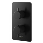  KOHLMAN Axel Bateria wannowo-prysznicowa termostatyczna podtynkowa z dwoma wyjściami czarny mat QW432AB