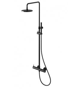  KOHLMAN Axel zestaw prysznicowy natynkowy czarny mat QW276AB