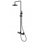  KOHLMAN Axel zestaw prysznicowy natynkowy czarny mat QW276AB