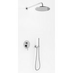 KOHLMAN Axel Zestaw prysznicowy podtynkowy z deszczownicą 40 cm chrom QW210AR40