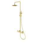   KOHLMAN Axel zestaw prysznicowy natynkowy złoty połysk QW276AGD