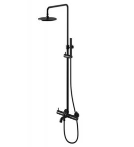  KOHLMAN Axel zestaw wannowo-prysznicowy natynkowy czarny mat QW277AB