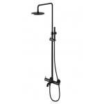  KOHLMAN Axel zestaw wannowo-prysznicowy natynkowy czarny mat QW277AB