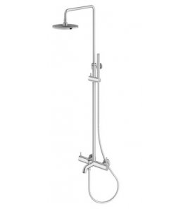 KOHLMAN Axel zestaw wannowo-prysznicowy natynkowy chrom QW277A