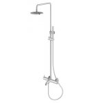 KOHLMAN Axel zestaw wannowo-prysznicowy natynkowy chrom QW277A