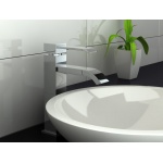 KOHLMAN Axis bateria umywalkowa wysoka chrom QB170N