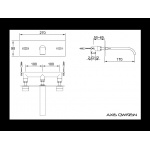 KOHLMAN Axis bateria umywalkowa QW195N