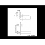 KOHLMAN Axis bateria umywalkowa QW185N