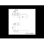 KOHLMAN Axis bateria umywalkowa QW180N