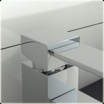 KOHLMAN Axis bateria umywalkowa wysoka chrom QB170N