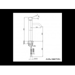 KOHLMAN Axis bateria umywalkowa wysoka chrom QB170N