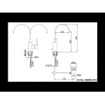 KOHLMAN Axis Bateria umywalkowa QB150N