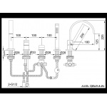 KOHLMAN Axis bateria wannowa QB244N
