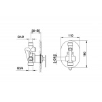 KOHLMAN BOXINE Bateria prysznicowa QW220B