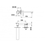 KOHLMAN BOXINE Bateria umywalkowa QW180B
