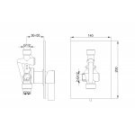 KOHLMAN DEXAME Bateria prysznicowa QW220D