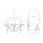 KOHLMAN DEXAME Bateria umywalkowa QB200D