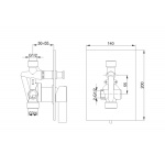 KOHLMAN DEXAME Bateria wannowa QW210D