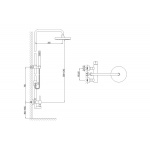 KOHLMAN DEXAME Zestaw prysznicowy QW276D
