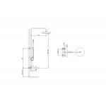 KOHLMAN DEXAME Zestaw prysznicowy QW277D