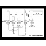 KOHLMAN EXCELENT bateria wannowa QB243H