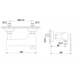 KOHLMAN EXPERIENCE Bateria natryskowa ścienna chrom QW120E