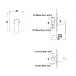  KOHLMAN EXPERIENCE Bateria natryskowa podtynkowa czarny mat QW220EB