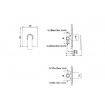   KOHLMAN EXPERIENCE Bateria natryskowa podtynkowa złoty połysk QW220EGD