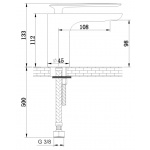  KOHLMAN EXPERIENCE Bateria umywalkowa 1-otworowa czarny mat QB100EB