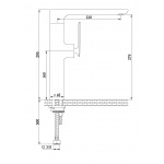   KOHLMAN EXPERIENCE Bateria umywalkowa wysoka 1-otworowa złoty połysk QB175EGD 
