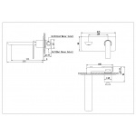   KOHLMAN EXPERIENCE Bateria umywalkowa podtynkowa złoty połysk QW185EGD