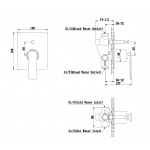 KOHLMAN EXPERIENCE Bateria wannowo-natryskowa podtynkowa chrom QW210E