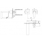  KOHLMAN EXPERIENCE Bateria wannowa na brzeg wanny czarny mat QB244EB