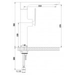  KOHLMAN EXPERIENCE Bateria zlewozmywakowa 1-otworowa czarny mat QB146EB
