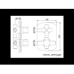 KOHLMAN Foxal bateria wannowa termostatyczna QW432F
