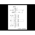 KOHLMAN Foxal bateria umywalkowa podtynkowa QW190F