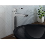 KOHLMAN Foxal bateria umywalkowa wysoka chrom QB170F