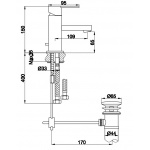 Kohlman Gixs Bateria umywalkowa 1-otworowa chrom QB100G