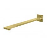   KOHLMAN Kwadratowe ramię ścienne do deszczownicy 40 cm złoty połysk WQEGD