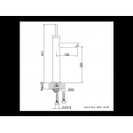 KOHLMAN MAXIMA Bateria umywalkowa wysoka chrom QB170M