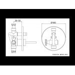 KOHLMAN MAXIMA Bateria wannowa QW210M