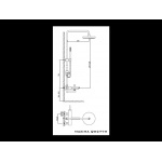 KOHLMAN MAXIMA Zestaw prysznicowy QW277M