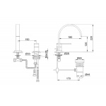 KOHLMAN NEXEN-S Bateria umywalkowa SQB205U
