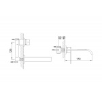 KOHLMAN NEXEN-S Bateria umywalkowa SQW180U