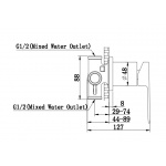 Kohlman Proxima Bateria natryskowa podtynkowa chrom QW220P
