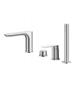 Kohlman Proxima Bateria wannowa na brzeg wanny chrom QB244P