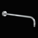 KOHLMAN Okrągłe ramię ścienne do deszczownicy 40 cm chrom WN