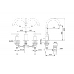 KOHLMAN ROXIN Bateria umywalkowa QB200R